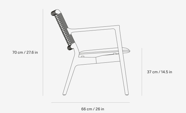 Vipp 488 CABIN Sessel Eiche Camel